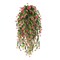 4pcs Artificial Flowers for Outdoors Plants Fake Plants UV Resistant Faux Plastic Daffodils Flower Greenery Boxwood for Spring Planters Outdoor Front Porch Garden Porch Patio Decoration (Pink).